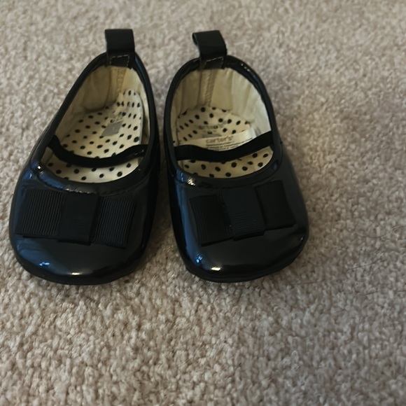 Carter’s black baby shoes size 1 like new great condition. - Picture 5 of 5